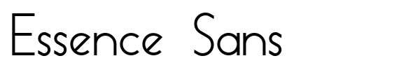 Essence Sans font preview